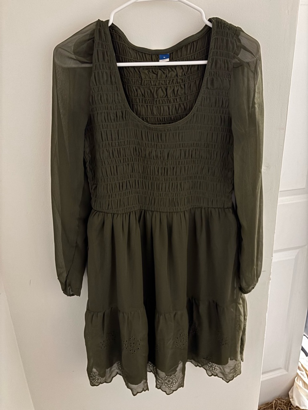 Old Navy Fit & Flare Eyelet Mini Dress